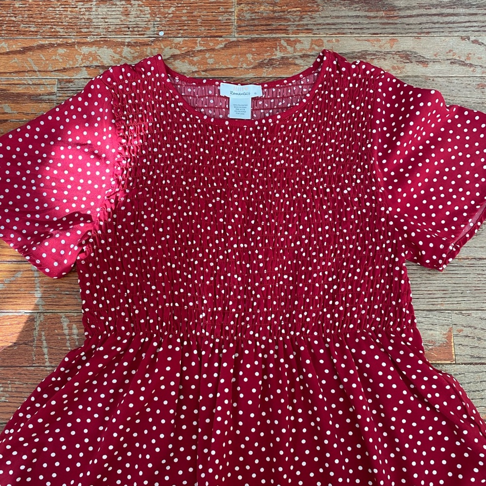 Polka dot blouse